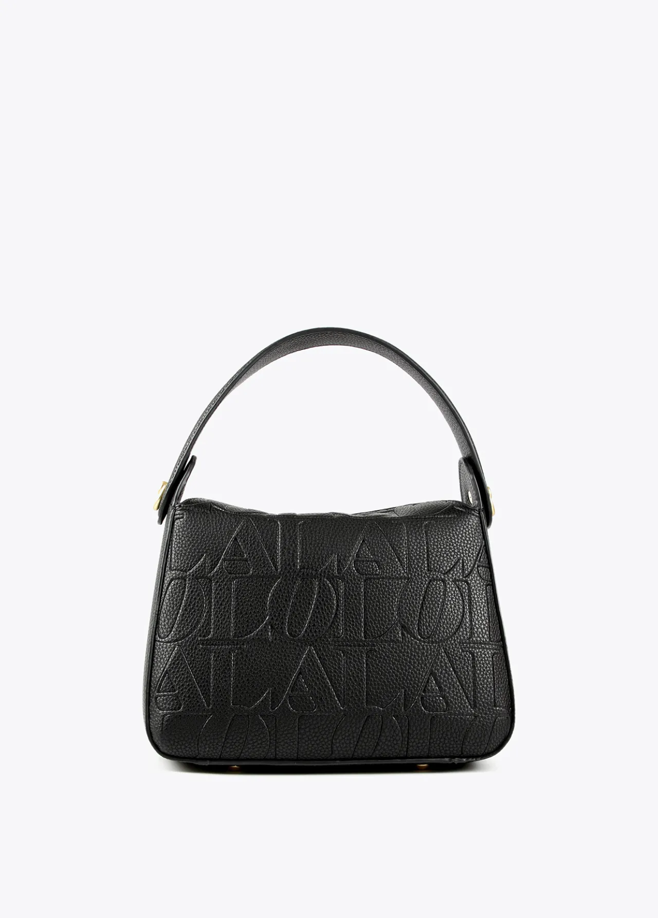 bolso_bandolera_con_logo_grabado_3.webp Lola Casademunt Bolsos<Bolso bandolera con logo grabado NEGRO