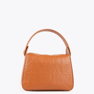 Lola Casademunt Bolsos<Bolso bandolera con logo grabado NEGRO