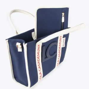 Lola Casademunt Bolsos<Bolso bandolera logotipado NEGRO-CRUDO