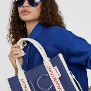 Lola Casademunt Bolsos<Bolso bandolera logotipado NEGRO-CRUDO