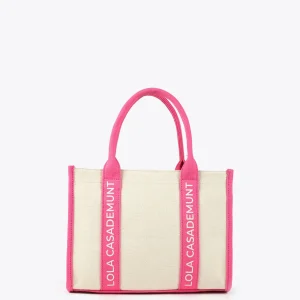 Lola Casademunt Bolsos<Bolso bandolera logotipado NEGRO-CRUDO