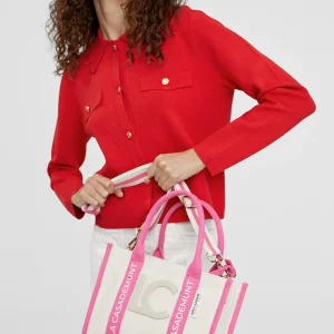 Lola Casademunt Bolsos<Bolso bandolera logotipado NEGRO-CRUDO