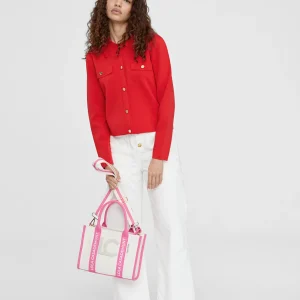 Lola Casademunt Bolsos<Bolso bandolera logotipado NEGRO-CRUDO