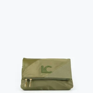 Lola Casademunt Bolsos<Bolso bandolera materiales combinados KAKI