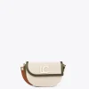 Lola Casademunt Bolsos<Bolso bandolera materiales combinados CRUDO-MARRON