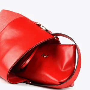 Lola Casademunt Bolsos<Bolso bandolera materiales combinados ROJO