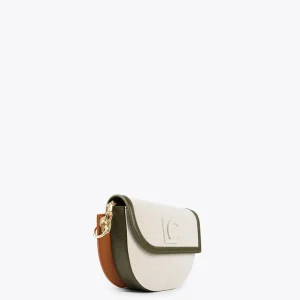 Lola Casademunt Bolsos<Bolso bandolera materiales combinados CRUDO-MARRON