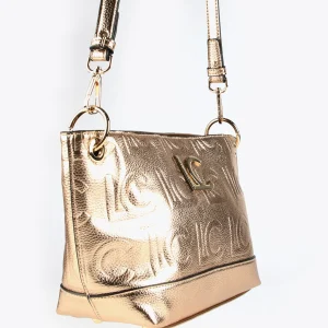 Lola Casademunt Bandoleras | Bolsos Pequeños<Bolso bandolera monograma metalizado DORADO
