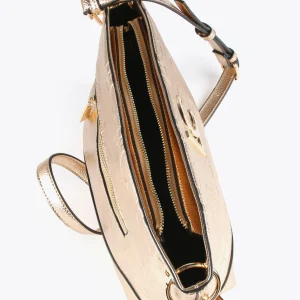 Lola Casademunt Bandoleras | Bolsos Pequeños<Bolso bandolera monograma metalizado DORADO