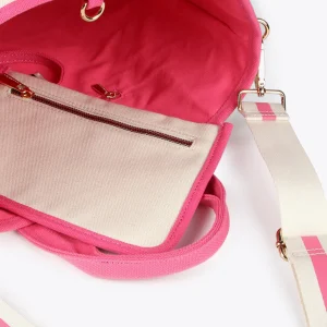 Lola Casademunt Bolsos<Bolso canvas NEGRO-CRUDO