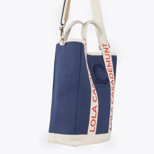 Lola Casademunt Bolsos<Bolso canvas NEGRO-CRUDO