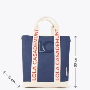 Lola Casademunt Bolsos<Bolso canvas NEGRO-CRUDO