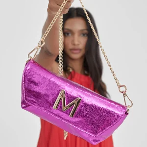 Lola Casademunt Bolsos<Bolso de fiesta metalizado FUCSIA
