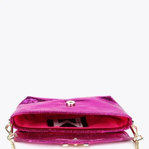 Lola Casademunt Bolsos<Bolso de fiesta metalizado FUCSIA