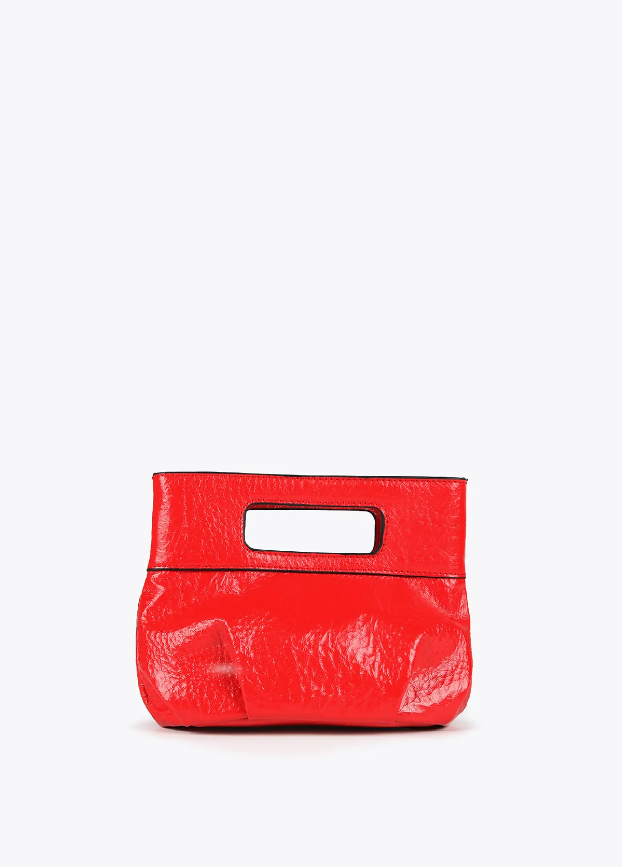 bolso_de_mano_con_frunces_4.webp Lola Casademunt Bolsos<Bolso de mano con frunces FUCSIA