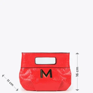 Lola Casademunt Bolsos<Bolso de mano con frunces FUCSIA