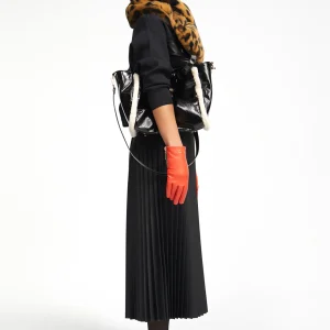 Lola Casademunt Bolsos Shopper | Bolsos De Hombro<Bolso efecto piel brillante NEGRO