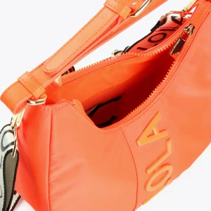 Lola Casademunt Bolsos<Bolso media luna fluor FUCSIA