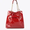 Lola Casademunt Bolsos Shopper | Bolsos De Hombro<Bolso shopper brillante NEGRO