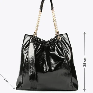 Lola Casademunt Bolsos<Bolso shopper brillante FUCSIA