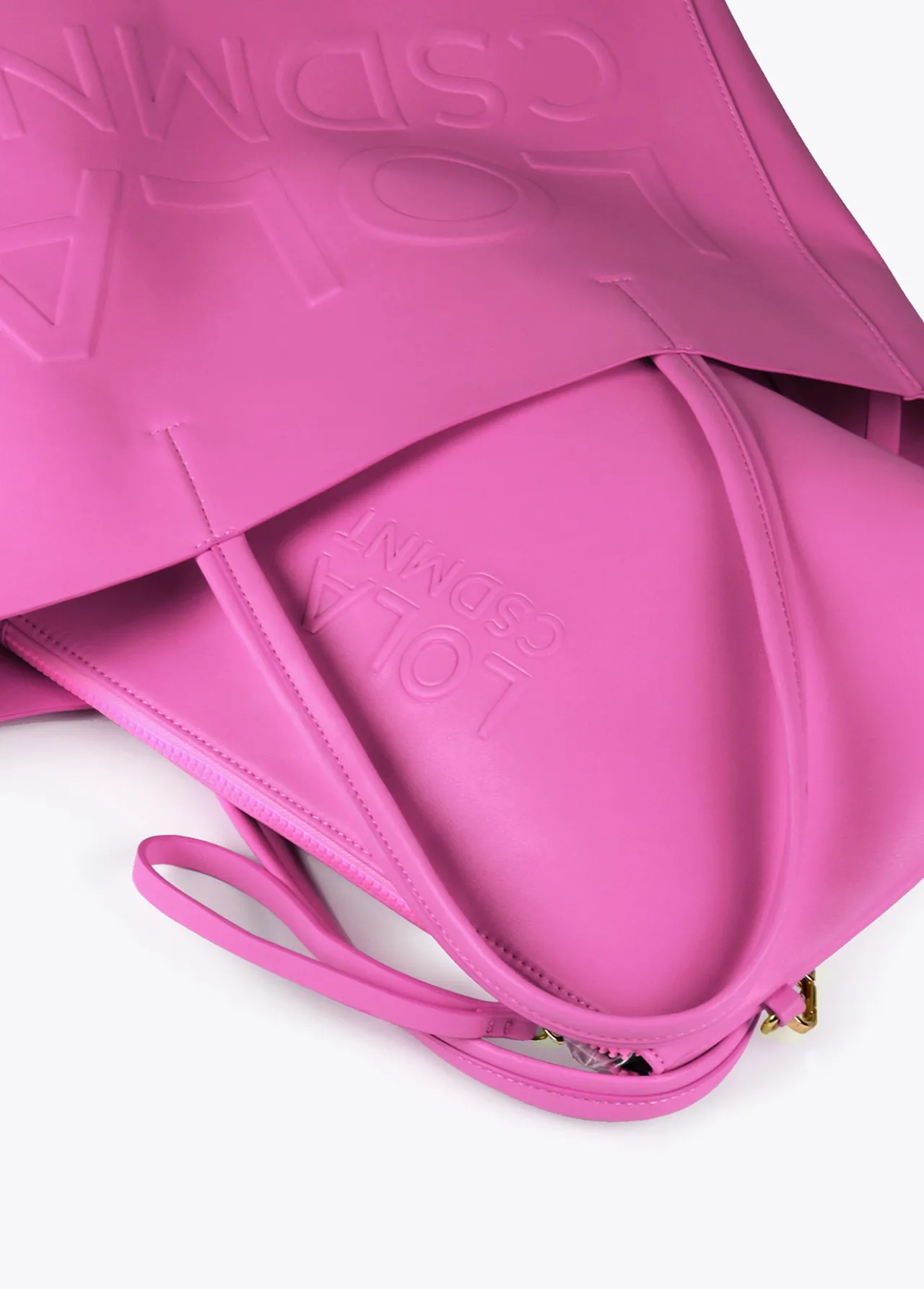 bolso_shopper_con_logo_en_relieve_1-3.webp Lola Casademunt Bolsos<Bolso shopper con logo en relieve FUCSIA