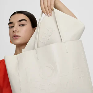 Lola Casademunt Bolsos<Bolso shopper con logo en relieve. FUCSIA
