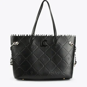 Lola Casademunt Bolsos<Bolso shopper logotipado NEGRO