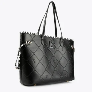 Lola Casademunt Bolsos<Bolso shopper logotipado NEGRO