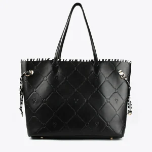 Lola Casademunt Bolsos<Bolso shopper logotipado NEGRO