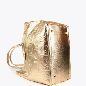Lola Casademunt Bolsos Shopper | Bolsos De Hombro<Bolso shopper metalizado DORADO