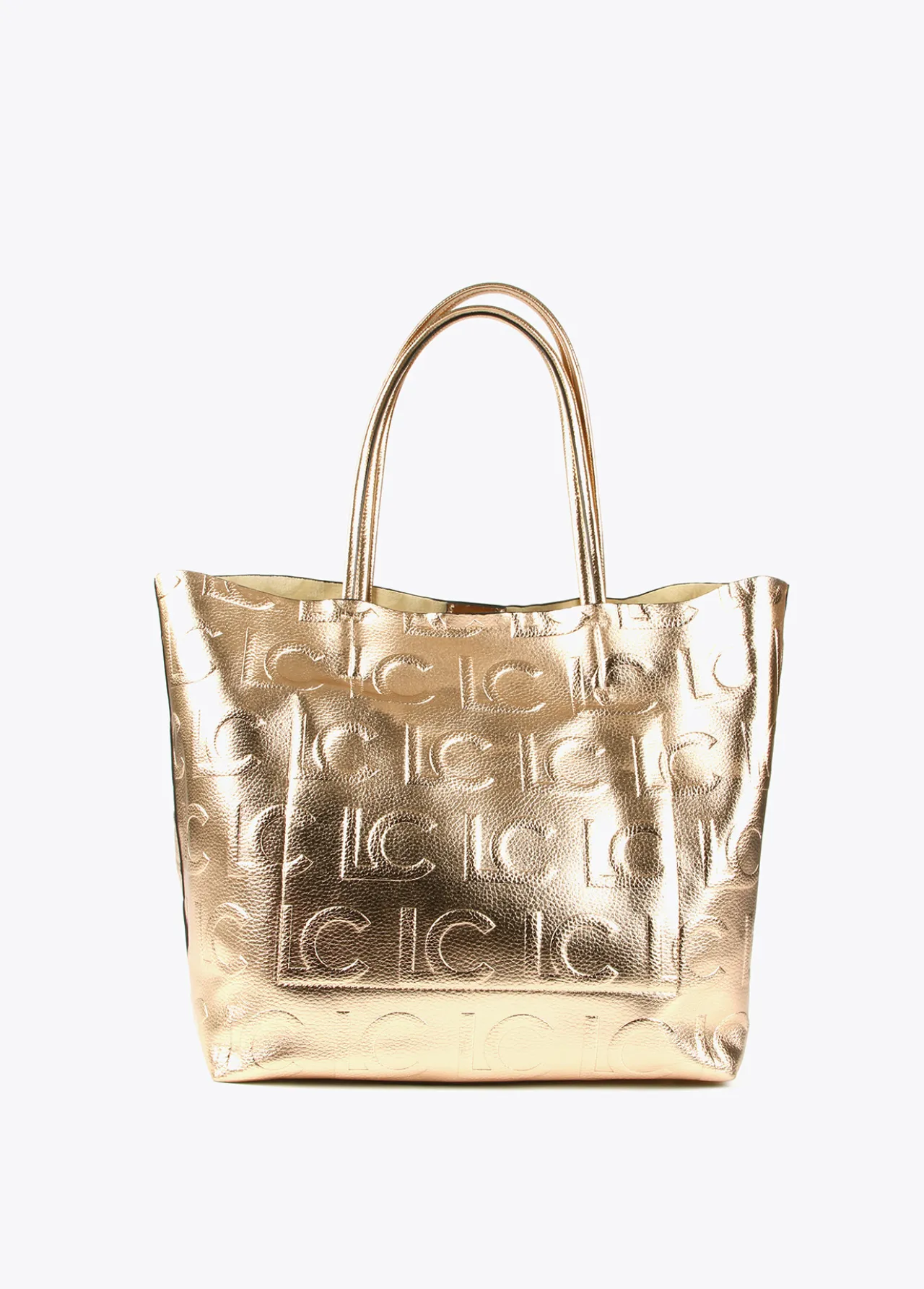 bolso_shopper_metalizado_4.webp Lola Casademunt Bolsos Shopper | Bolsos De Hombro<Bolso shopper metalizado DORADO