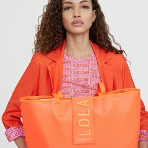 Lola Casademunt Bolsos<Bolso shopper nylon fluor FUCSIA