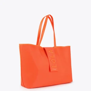 Lola Casademunt Bolsos<Bolso shopper nylon fluor FUCSIA