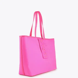 Lola Casademunt Bolsos<Bolso shopper nylon fluor FUCSIA