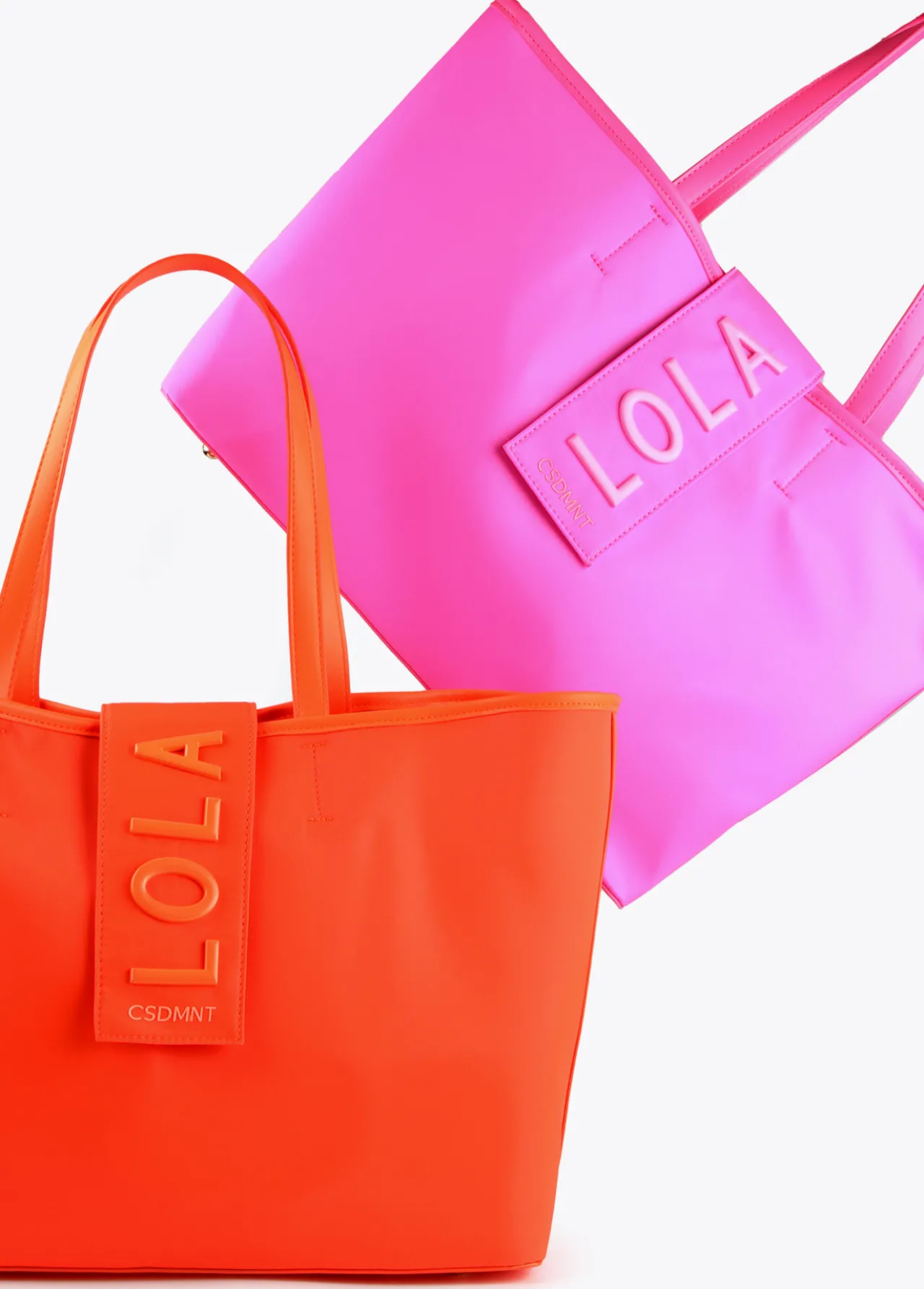 bolso_shopper_nylon_fluor_6.webp Lola Casademunt Bolsos<Bolso shopper nylon fluor FUCSIA