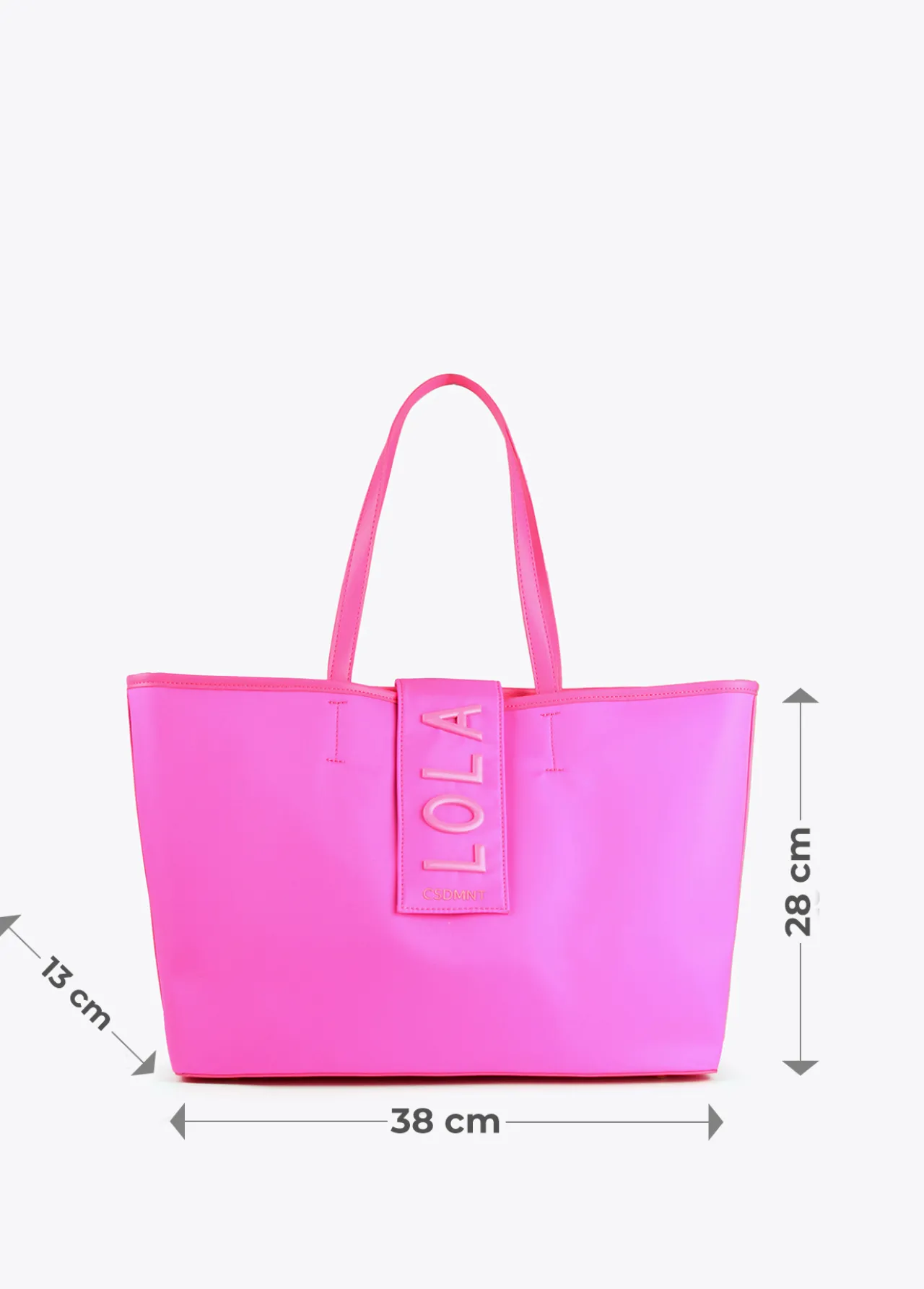 bolso_shopper_nylon_fluor_7.webp Lola Casademunt Bolsos<Bolso shopper nylon fluor FUCSIA