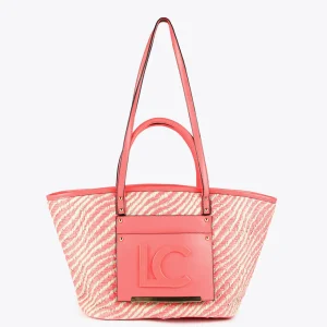 Lola Casademunt Bolsos | Baño<Bolso shopper tipo cesta NEGRO-BLANCO