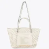 Lola Casademunt Bolsos | Baño<Bolso shopper tipo cesta NEGRO-BLANCO