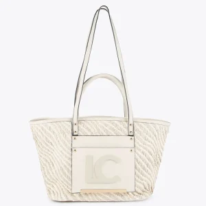 Lola Casademunt Bolsos | Baño<Bolso shopper tipo cesta NEGRO-BLANCO