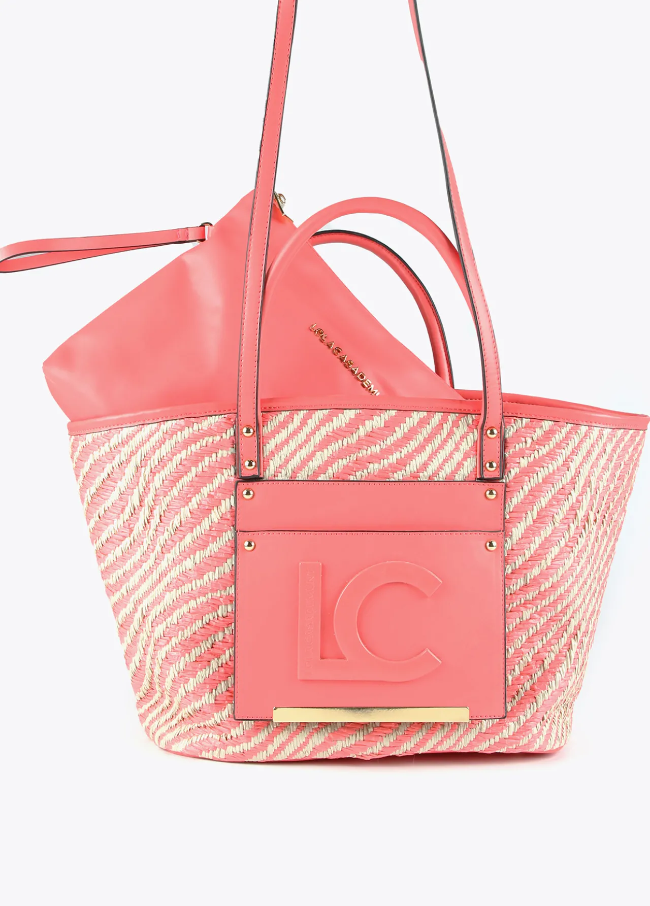 bolso_shopper_tipo_cesta_1-1.webp Lola Casademunt Bolsos | Baño<Bolso shopper tipo cesta NEGRO-BLANCO
