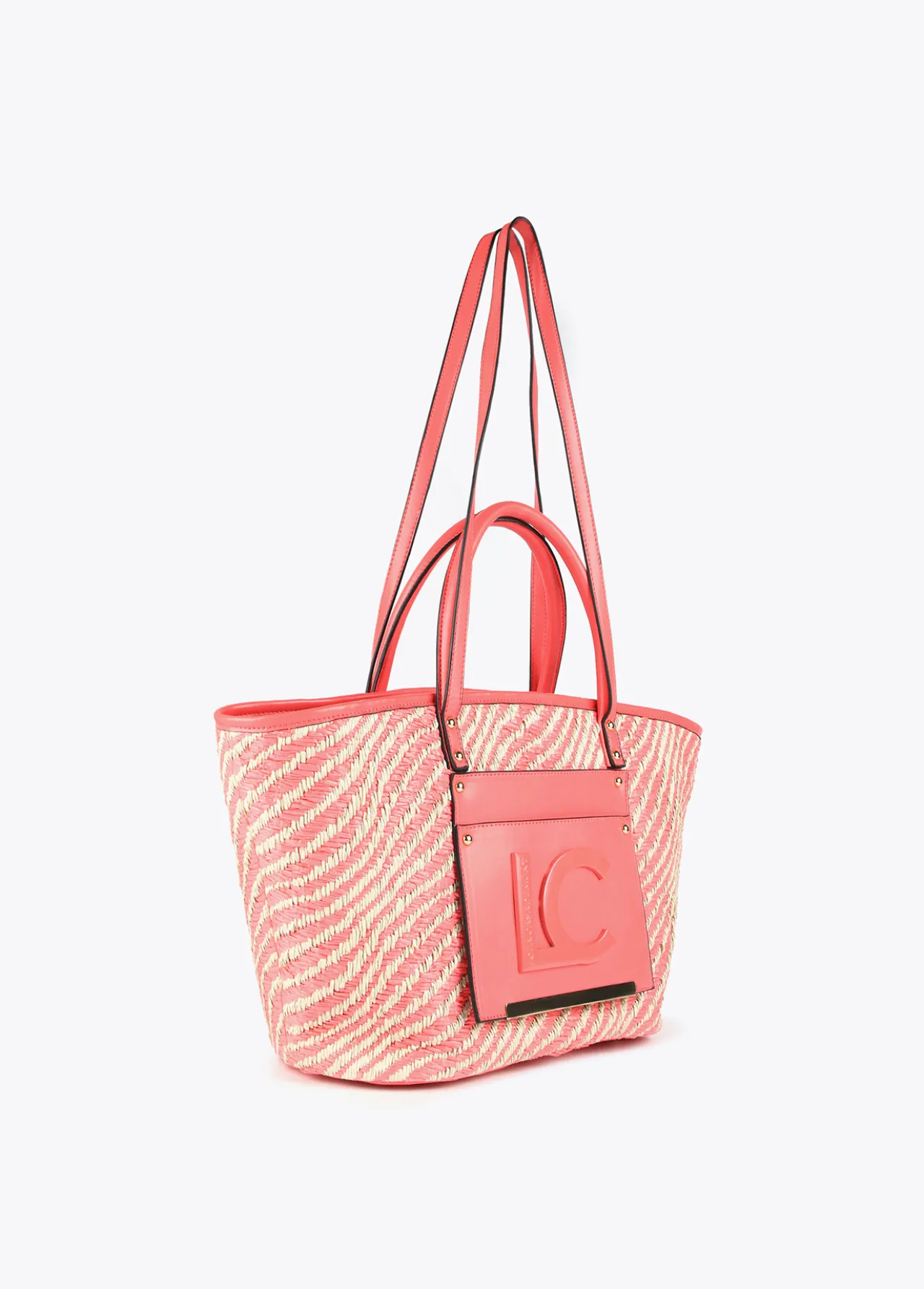 bolso_shopper_tipo_cesta_2-1.webp Lola Casademunt Bolsos | Baño<Bolso shopper tipo cesta NEGRO-BLANCO