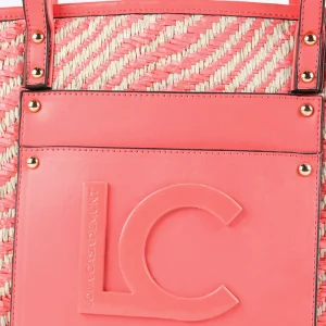 Lola Casademunt Bolsos | Baño<Bolso shopper tipo cesta NEGRO-BLANCO