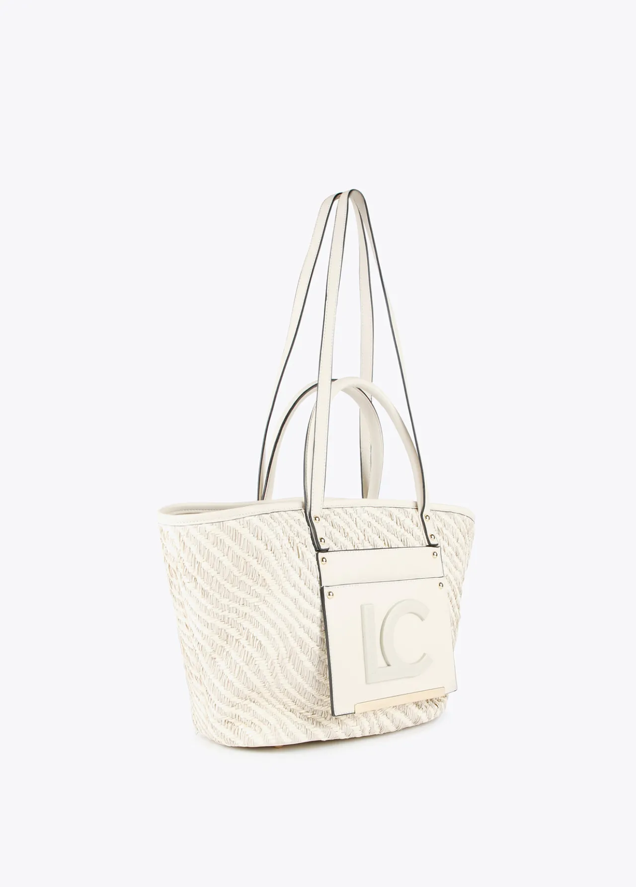 bolso_shopper_tipo_cesta_4-2.webp Lola Casademunt Bolsos | Baño<Bolso shopper tipo cesta NEGRO-BLANCO
