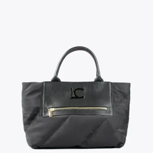 Lola Casademunt Bolsos<Bolso tipo shooper acolchado NEGRO