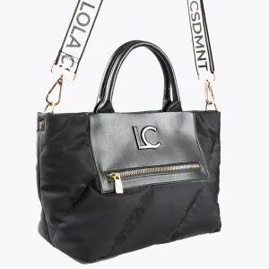 Lola Casademunt Bolsos<Bolso tipo shooper acolchado NEGRO