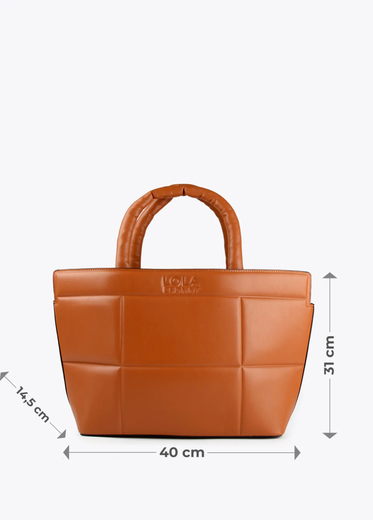 bolso_tipo_shopper_acolchado_5-1.webp Lola Casademunt Bolsos<Bolso tipo shopper acolchado CAMEL