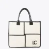 Lola Casademunt Bolsos<Bolso tipo shopper blanco y negro CRUDO-NEGRO