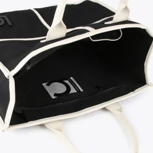 Lola Casademunt Bolsos<Bolso tipo shopper blanco y negro CRUDO-NEGRO