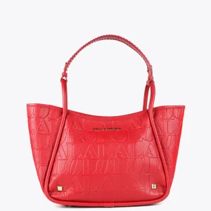 Lola Casademunt Bolsos<Bolso tipo shopper grabado NEGRO