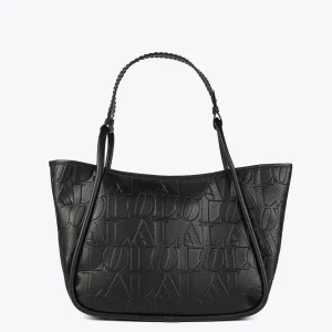 Lola Casademunt Bolsos<Bolso tipo shopper grabado NEGRO
